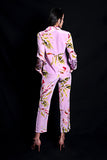 SEESA- Purple Rose Floral Printed Trousers