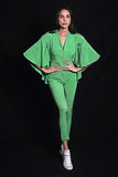 SEESA - Absinthe Green Jumpsuit With Embroidery