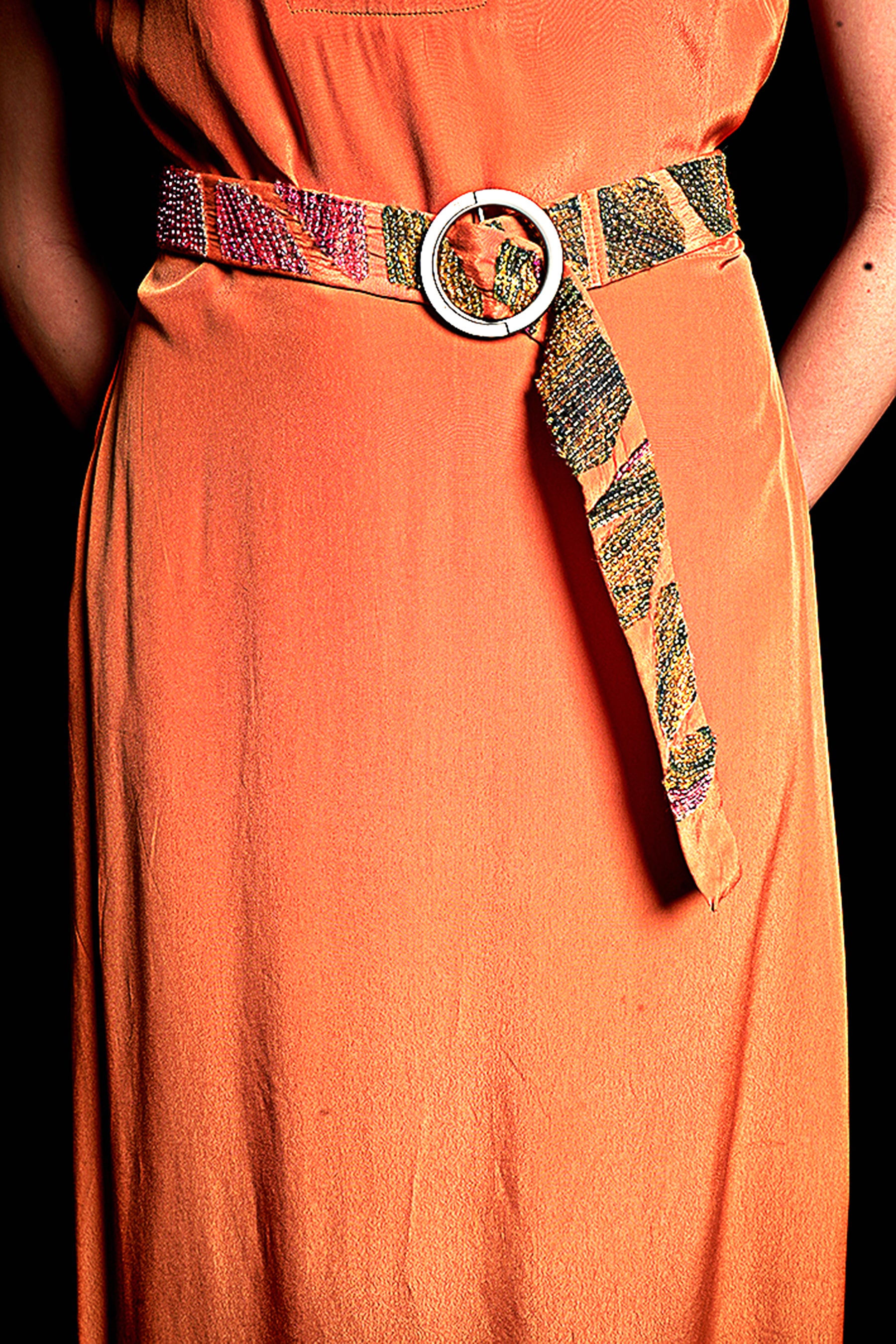 SEESA- Sundial Belt With Applique Embroidery