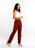 THE HOUSE OF ARA - Straight Fit Pant/Red