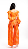 THE HOUSE OF ARA - Box Pleated Trousers / Orange