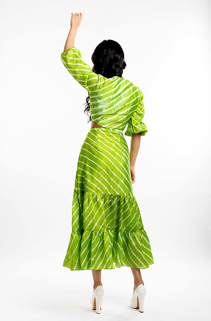 THE HOUSE OF ARA -Cutout Dress / Green