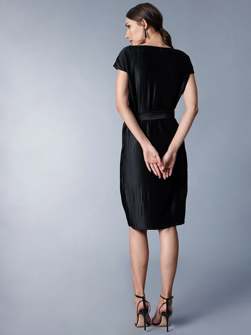 TARA AND I -Pleated midi black