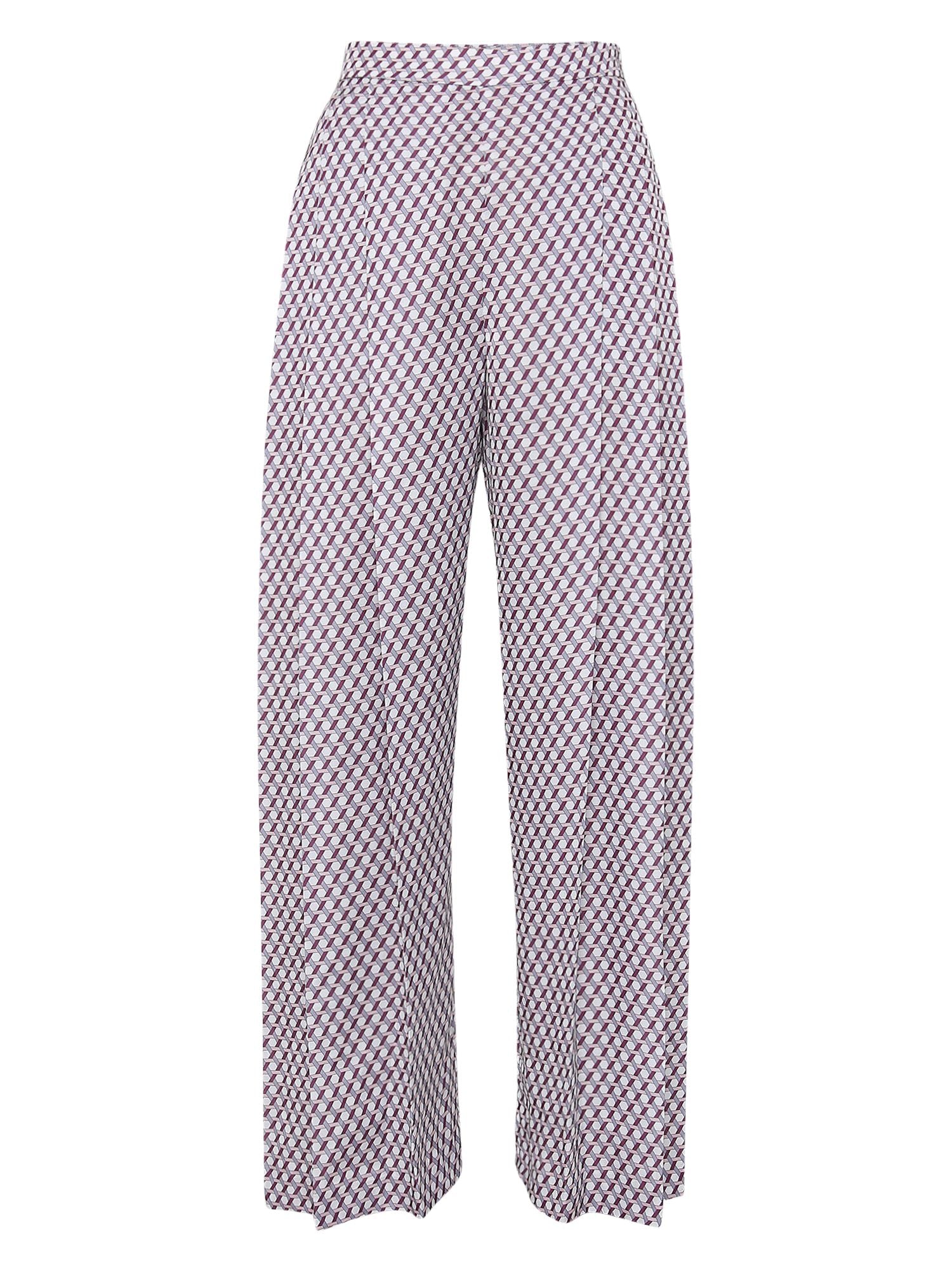 TARA AND I - Printed satin trousers