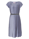 TARA AND I - Satin pleated midi - lavender