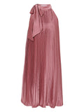 TARA AND I - Satin sleeveless boho - rouge