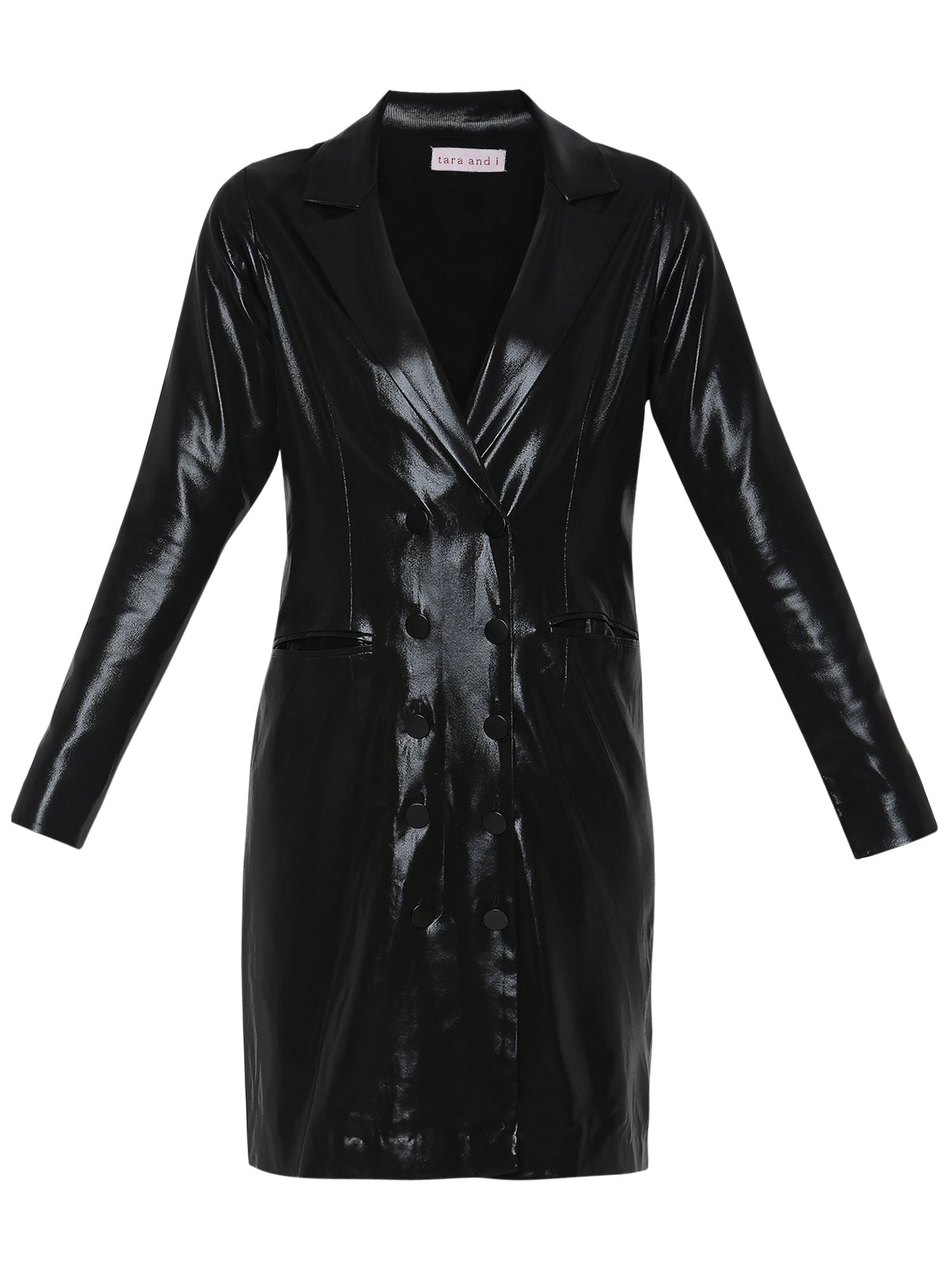 TARA AND I - Lamé trench dress