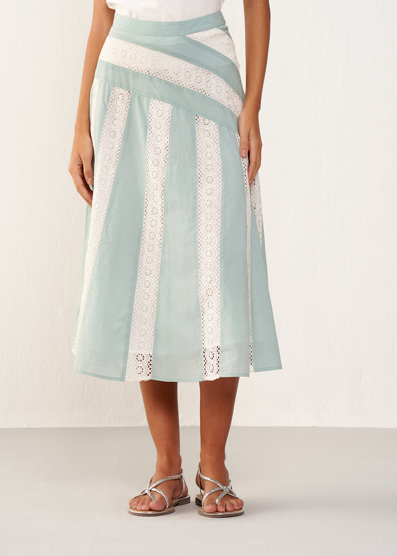 KOAKH- Bree Skirt- Sea Green