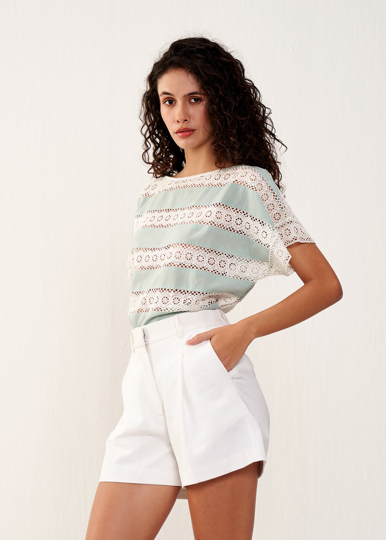 KOAKH- Bree Top- Sea Green