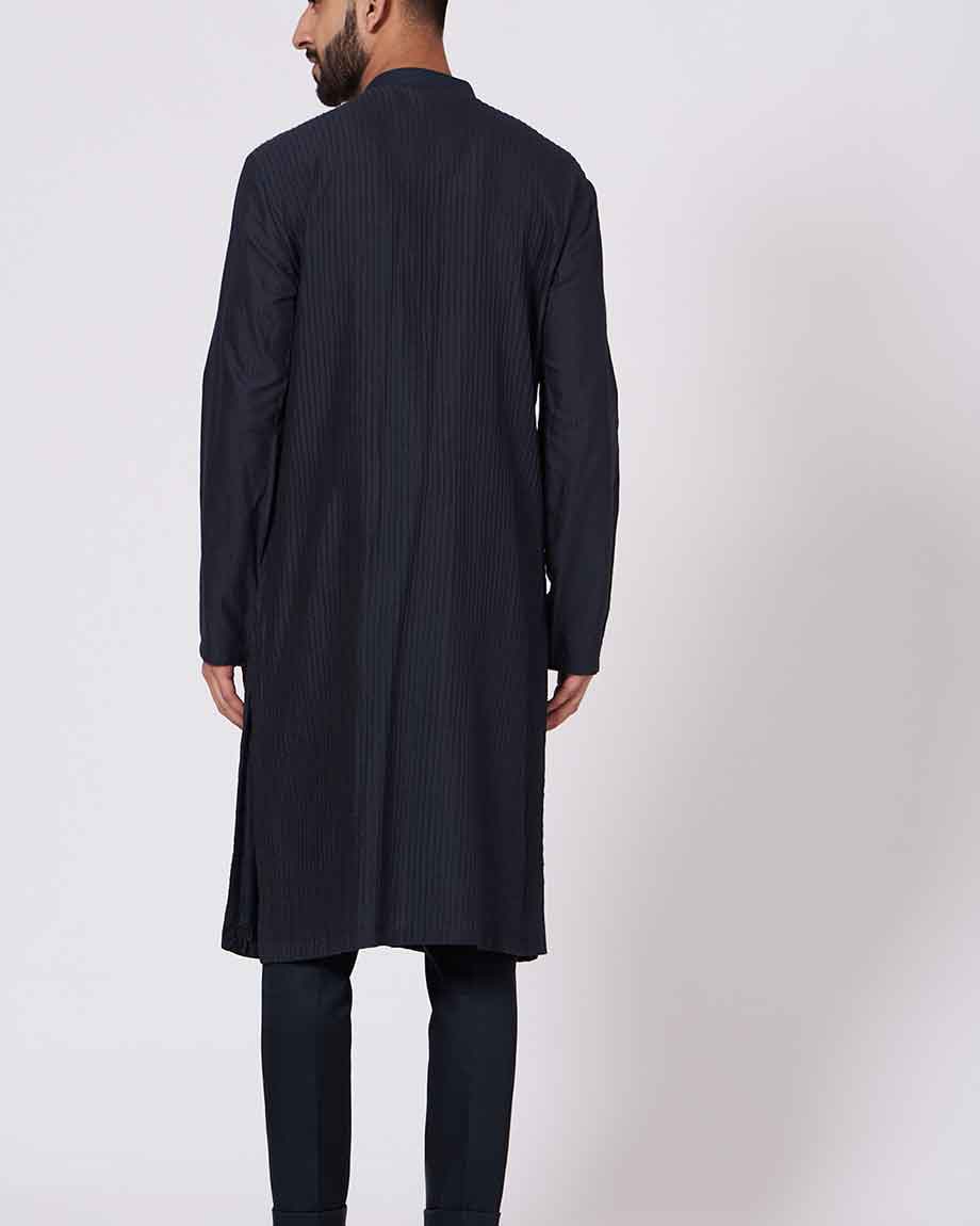 JATIN MALIK Midnight blue Kurta set