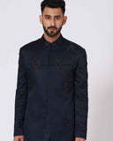 JATIN MALIK Midnight Blue kurta set