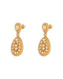 SICA JEWELLERY Moissanite Polki Pear Drop Earrings