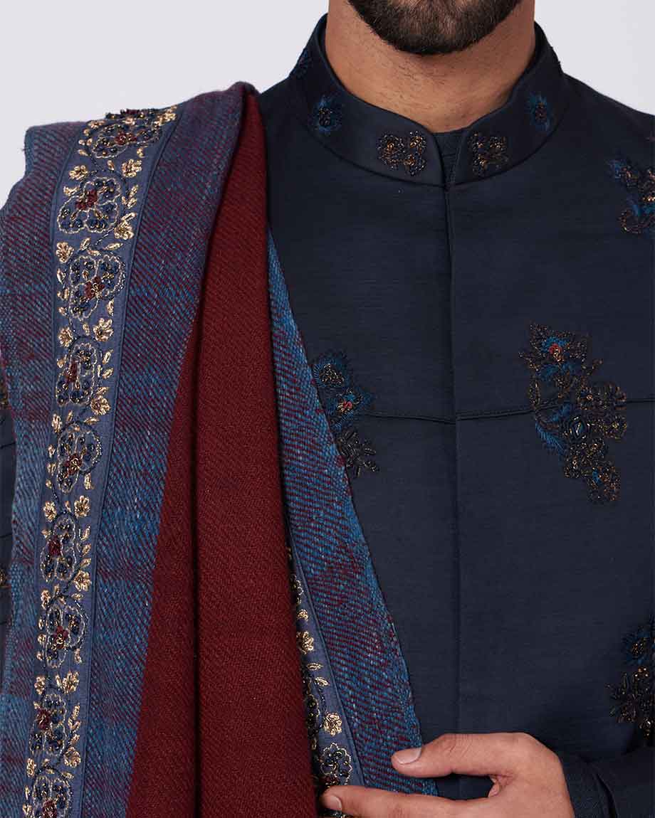 JATIN MALIK Midnight Blue kurta set