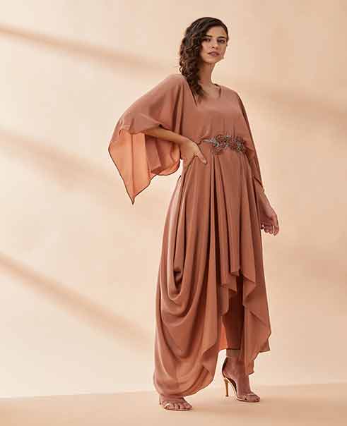 Peach Jump Suit by AAKAAR