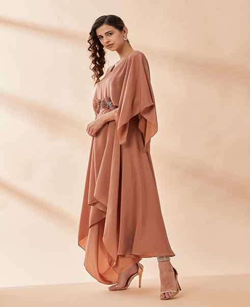 Peach Jump Suit by AAKAAR