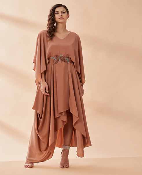 Peach Jump Suit by AAKAAR