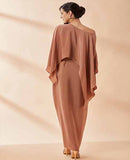 AAKAAR MOLTEN ONE SHOULDER DRESS