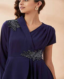 AAKAAR Crystal blazer gown