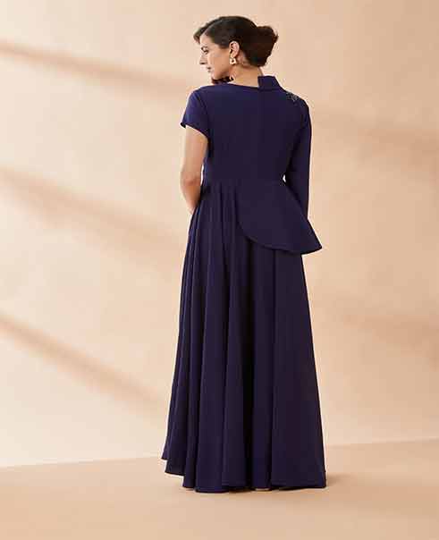 AAKAAR Crystal blazer gown