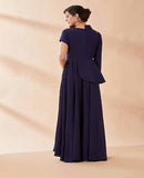 AAKAAR Crystal blazer gown