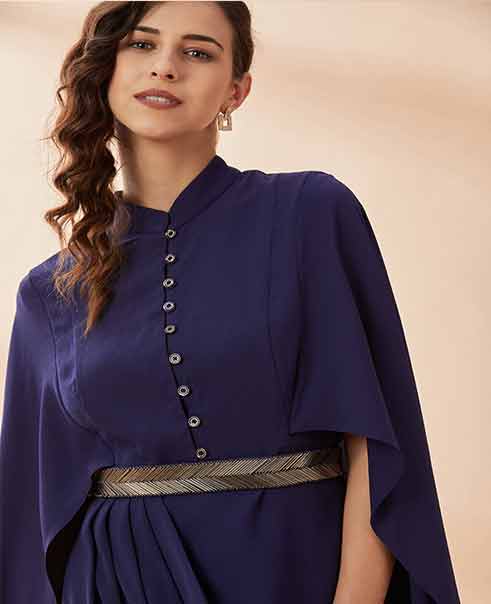 AAKAAR Armour drape dress