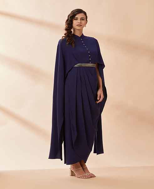 AAKAAR Armour drape dress