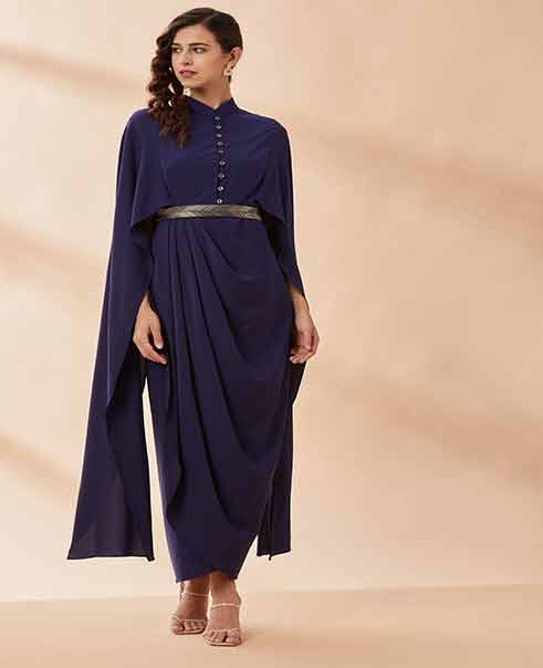AAKAAR Armour drape dress