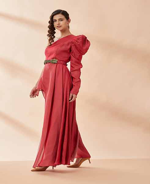 AAKAAR Puff shoulder cord set