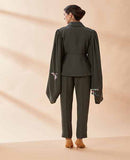 AAKAAR Embelished sleeves cord set