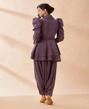 Puff sleeves cord set BY AAKAAR
