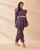 Puff sleeves cord set BY AAKAAR