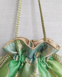 AMAYRA Pure Silk Banarasi Potli