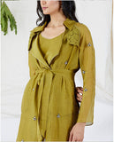 Chic pearl leaf dress