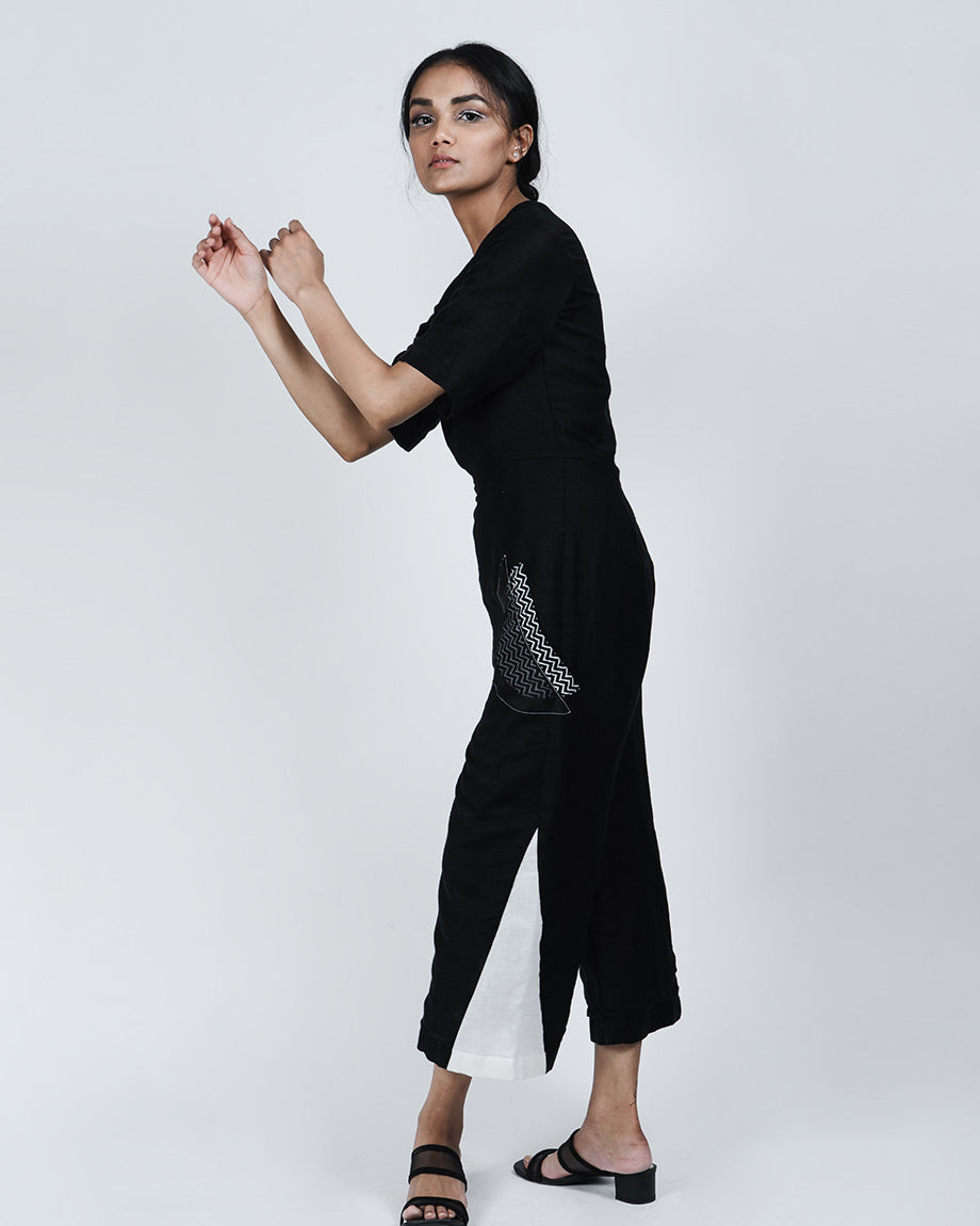 Black This or That jump suit By AT 44