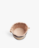 Classic Black Brocade  Barrel Potli by TAN AND LOOM