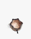 Classic Black Brocade Bombay Bucket by TAN AND LOOM