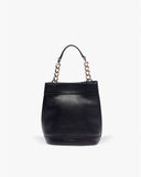 Classic Black Leather Rani Batua by TAN AND LOOM