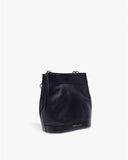 Classic Black Leather Rani Batua by TAN AND LOOM