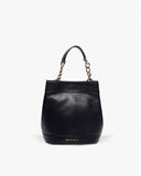 TAN AND LOOM Classic Black Leather Rani Batua