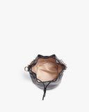 Classic Black Leather Bombay Bucket by TAN AND LOOM