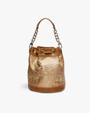 Imperial Gold Brocade Bombay Bucket by TAN AND LOOM
