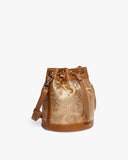 Imperial Gold Brocade Bombay Bucket by TAN AND LOOM