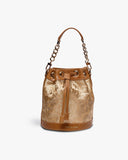 Imperial Gold Brocade Bombay Bucket by TAN AND LOOM