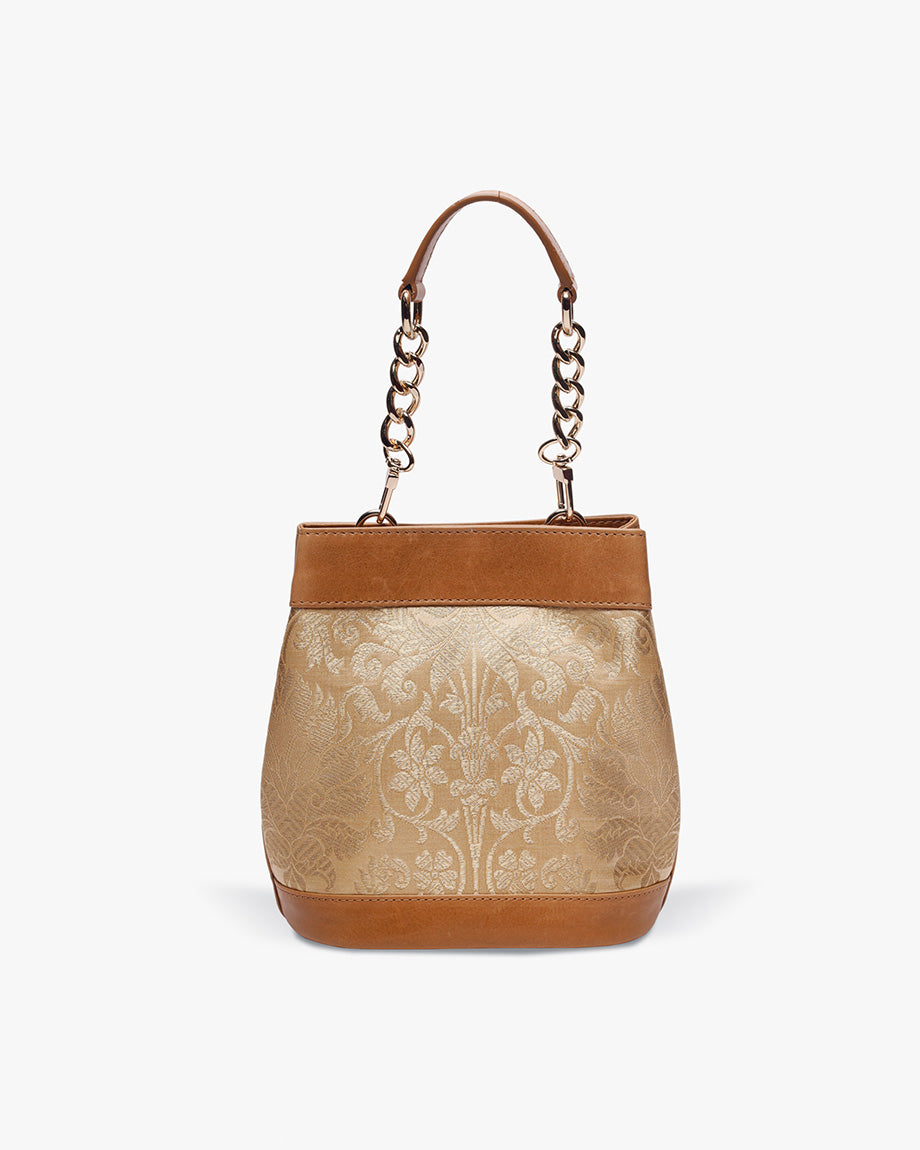 Imperial Gold Brocade Rani Batua by TAN AND LOOM