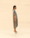 Overlap Shoulder Animal Printed Draped Dress By ABHISHEK SHARMA