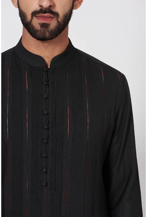 JATIN MALIK Black Kurta set