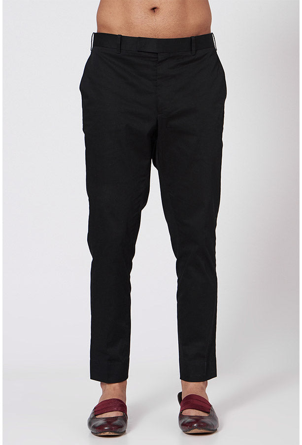 JATIN MALIK Black silk Kurta set