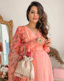 Peach Khwaab Potli Bag by AMYRA