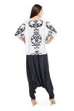 Black Art Crepe Low Crotch Pant