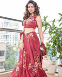 AMYRA Peach Khwaab Potli Bag